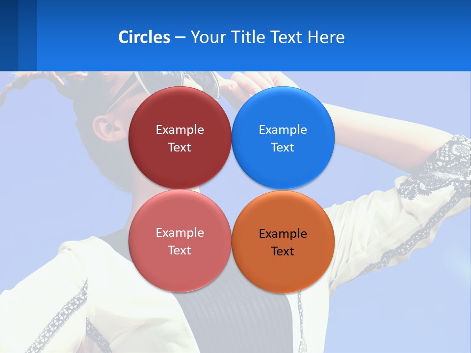 Girl In Sunglasses PowerPoint Template