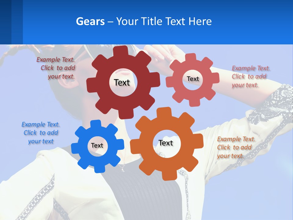 Girl In Sunglasses PowerPoint Template