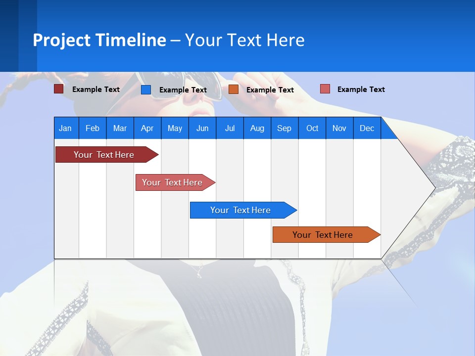 Girl In Sunglasses PowerPoint Template