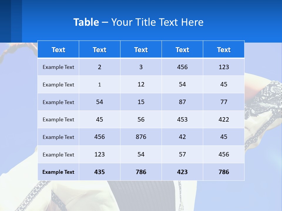 Girl In Sunglasses PowerPoint Template