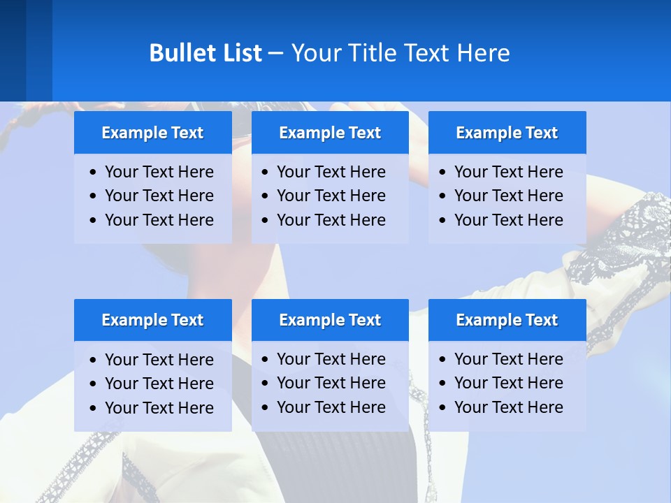 Girl In Sunglasses PowerPoint Template