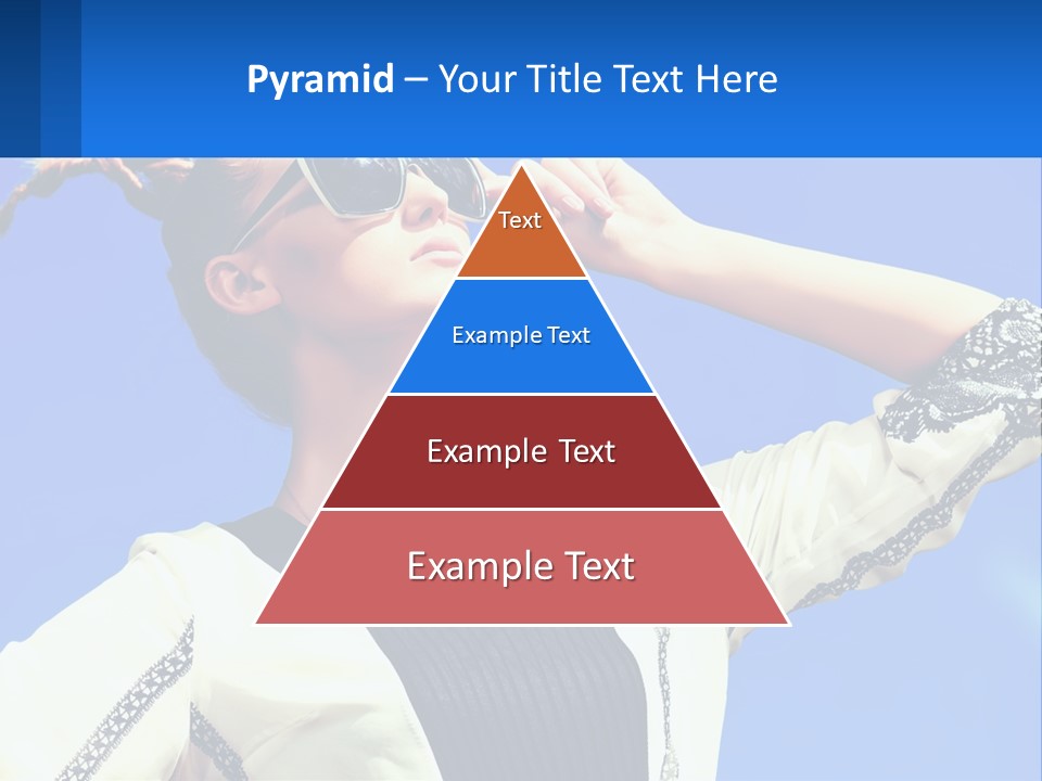 Girl In Sunglasses PowerPoint Template