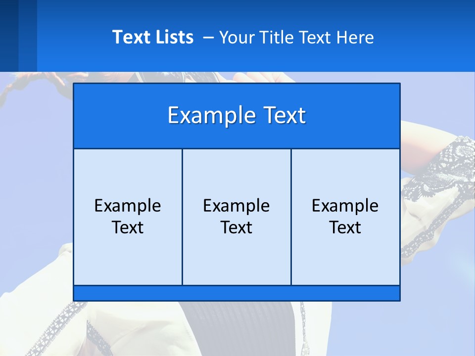 Girl In Sunglasses PowerPoint Template