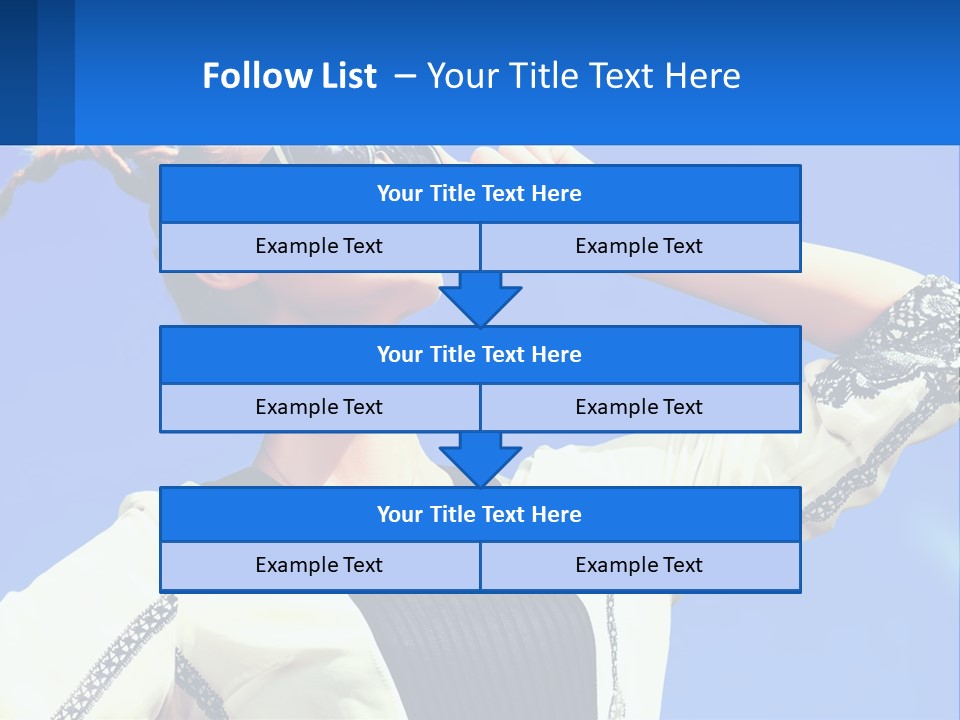 Girl In Sunglasses PowerPoint Template
