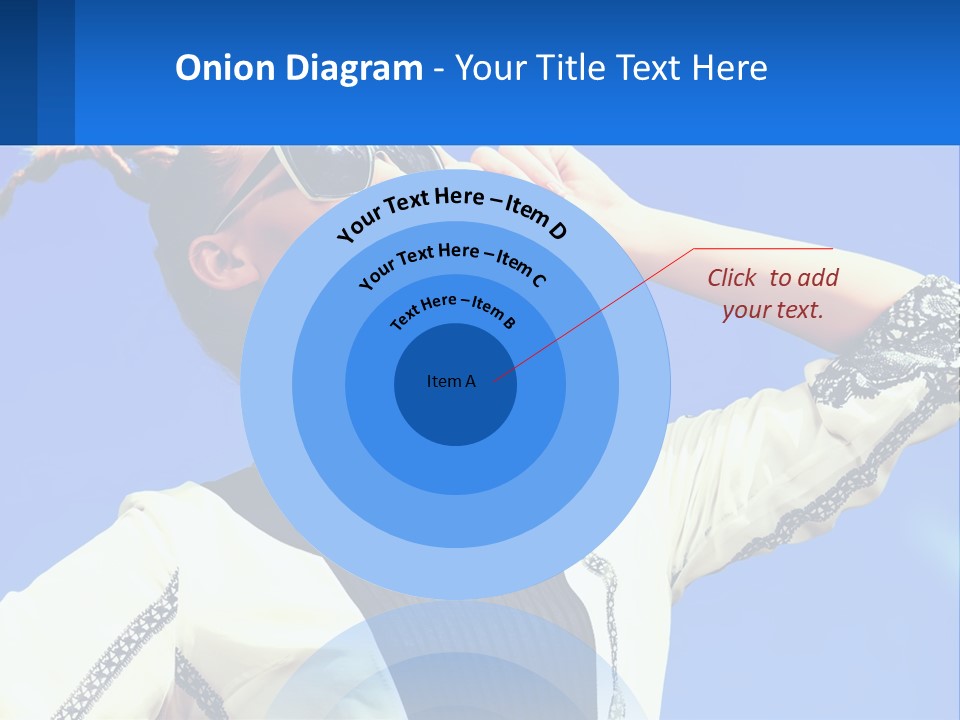 Girl In Sunglasses PowerPoint Template