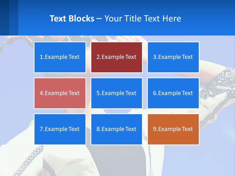 Girl In Sunglasses PowerPoint Template