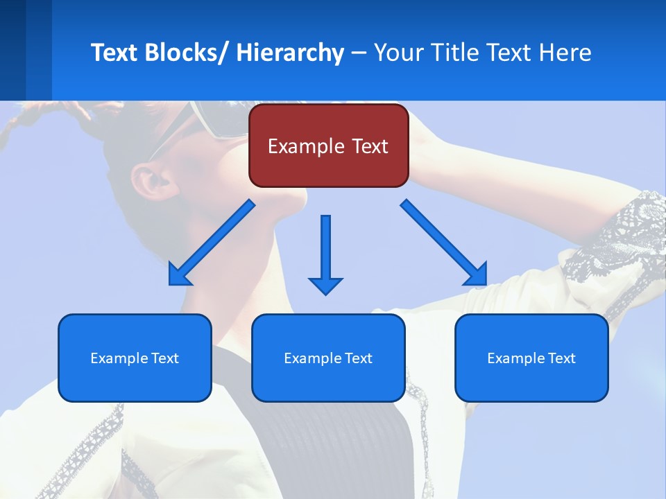 Girl In Sunglasses PowerPoint Template