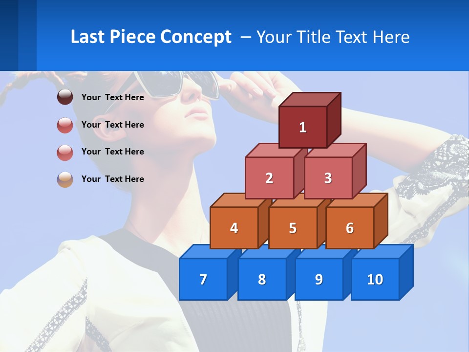 Girl In Sunglasses PowerPoint Template