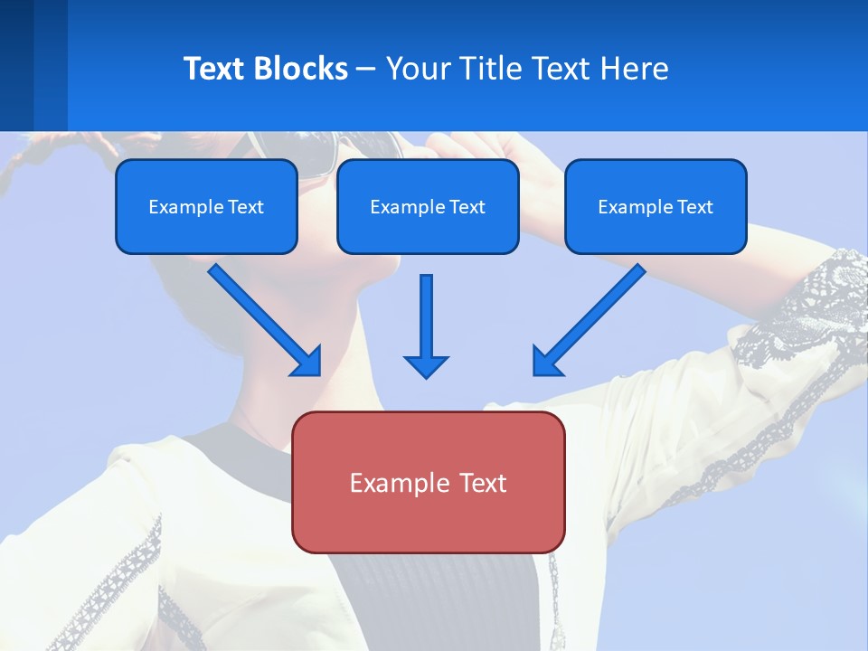 Girl In Sunglasses PowerPoint Template