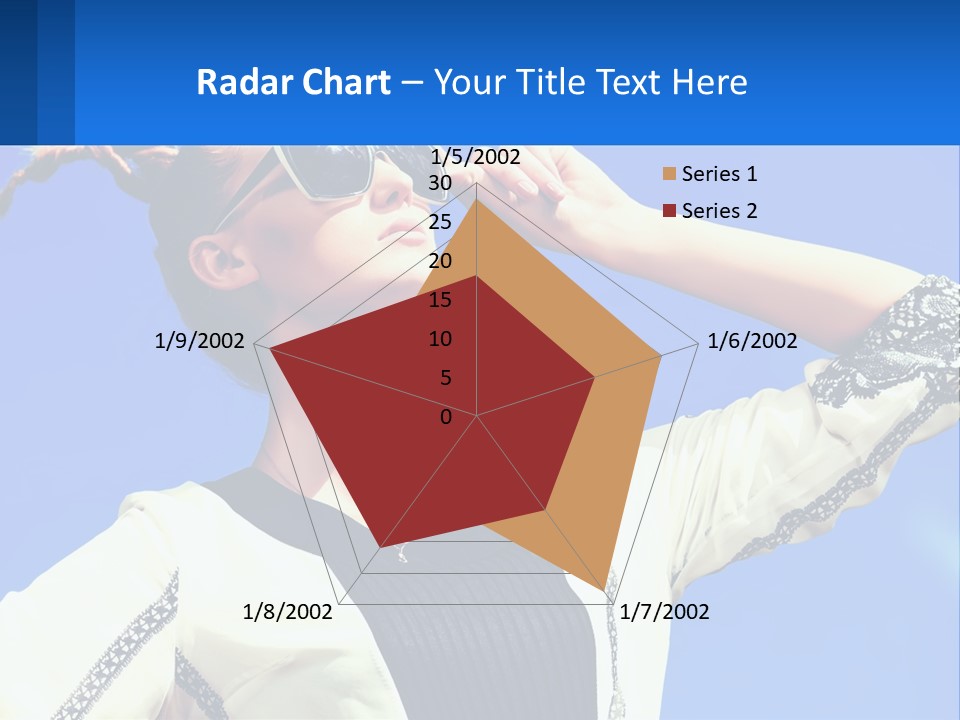 Girl In Sunglasses PowerPoint Template