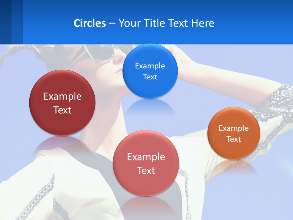 Girl In Sunglasses PowerPoint Template