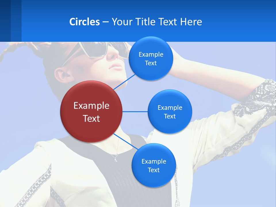 Girl In Sunglasses PowerPoint Template