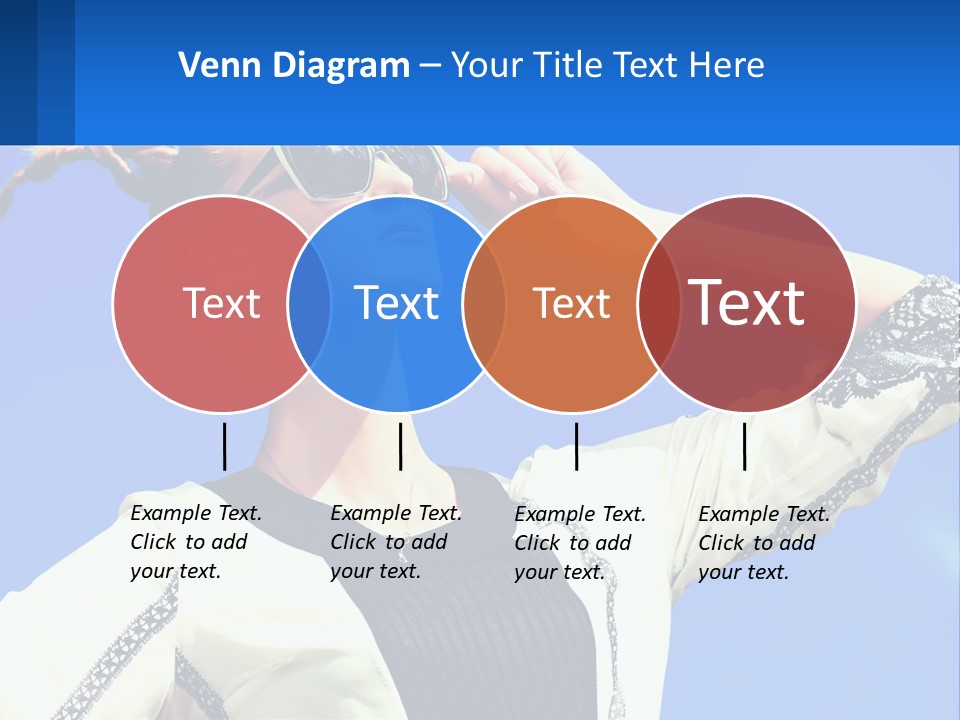 Girl In Sunglasses PowerPoint Template