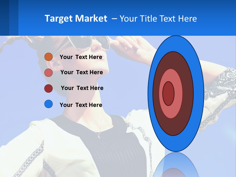 Girl In Sunglasses PowerPoint Template