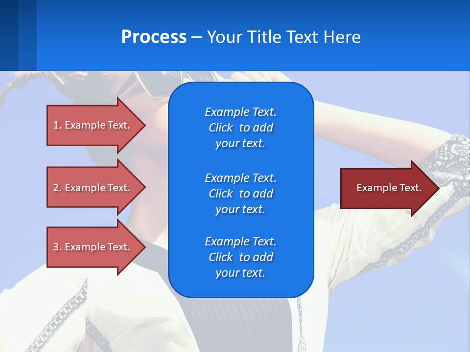 Girl In Sunglasses PowerPoint Template