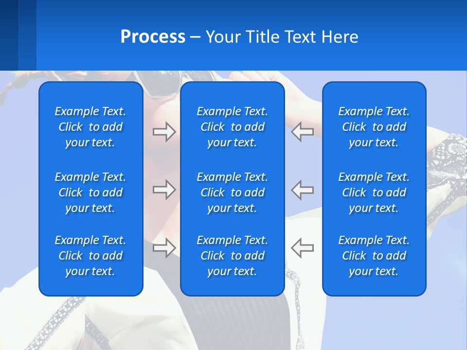 Girl In Sunglasses PowerPoint Template