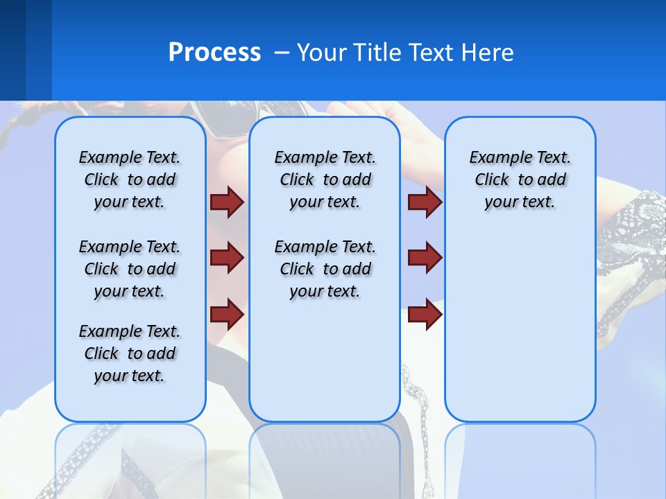 Girl In Sunglasses PowerPoint Template