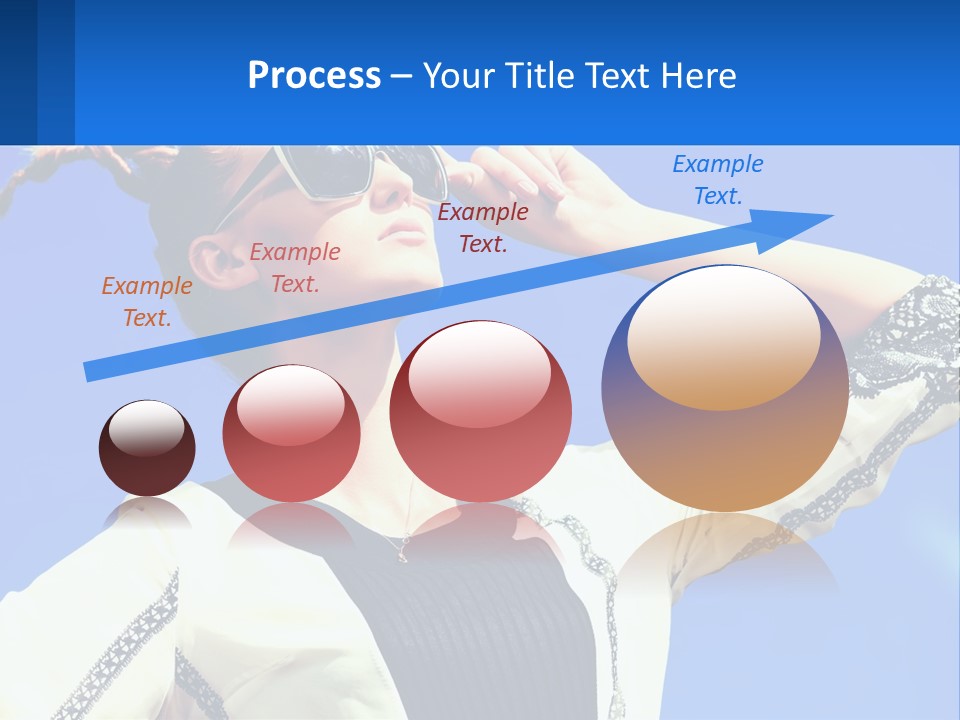 Girl In Sunglasses PowerPoint Template