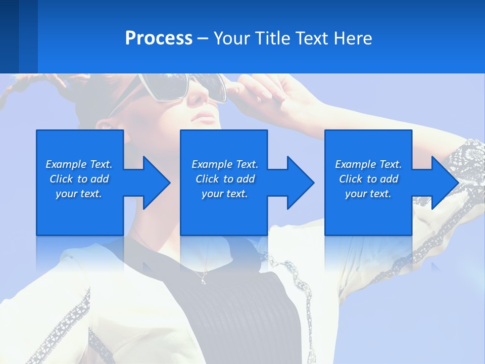 Girl In Sunglasses PowerPoint Template