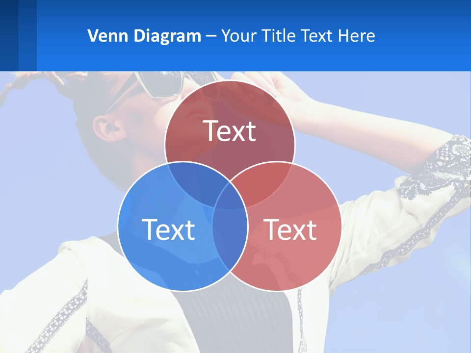 Girl In Sunglasses PowerPoint Template