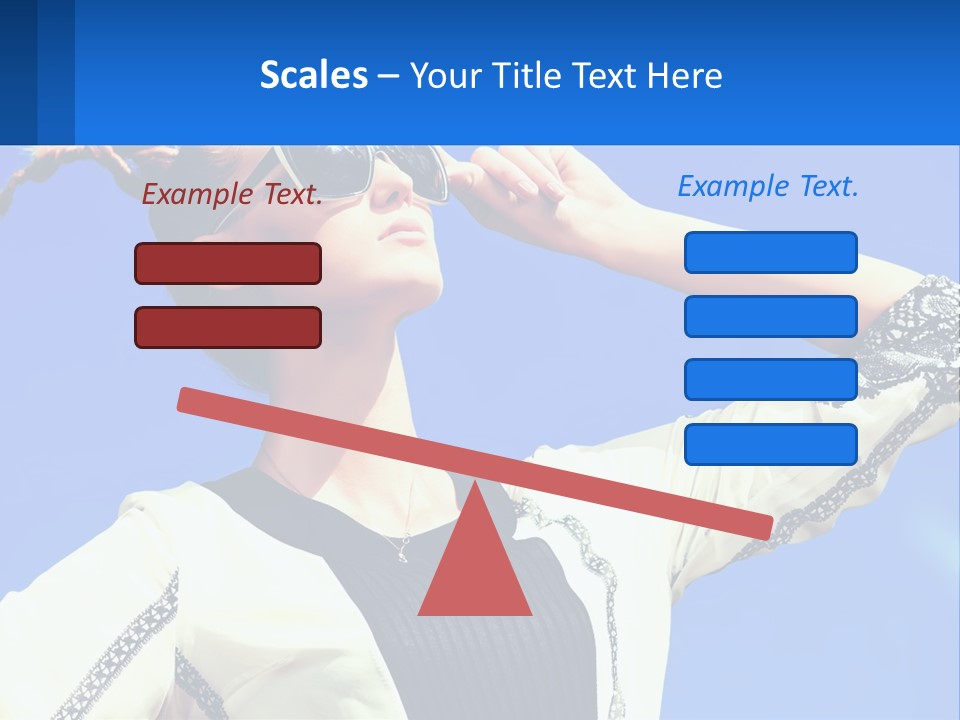 Girl In Sunglasses PowerPoint Template