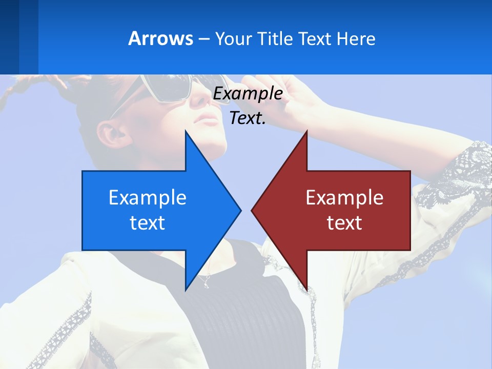 Girl In Sunglasses PowerPoint Template