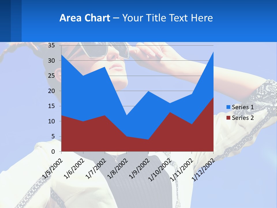 Girl In Sunglasses PowerPoint Template