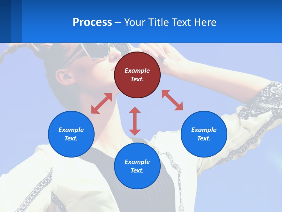 Girl In Sunglasses PowerPoint Template