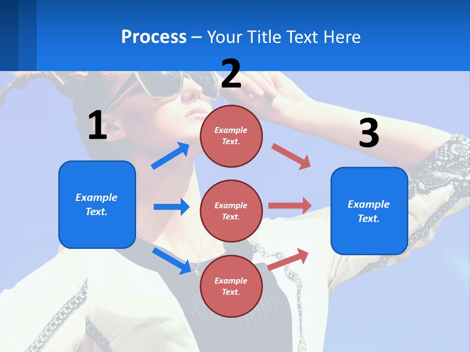 Girl In Sunglasses PowerPoint Template