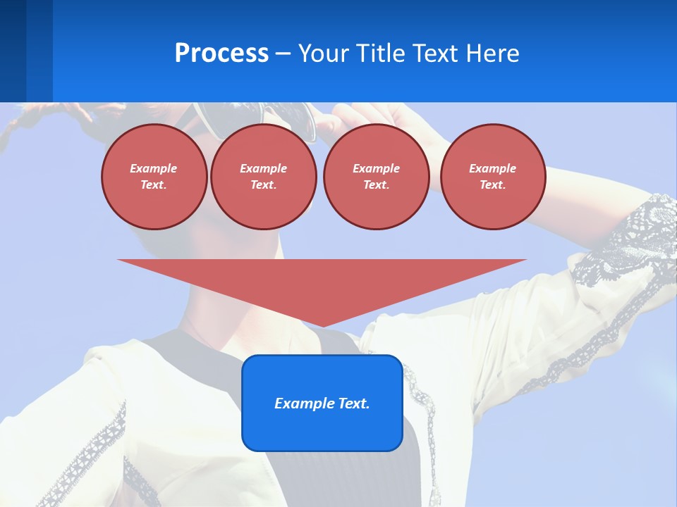 Girl In Sunglasses PowerPoint Template