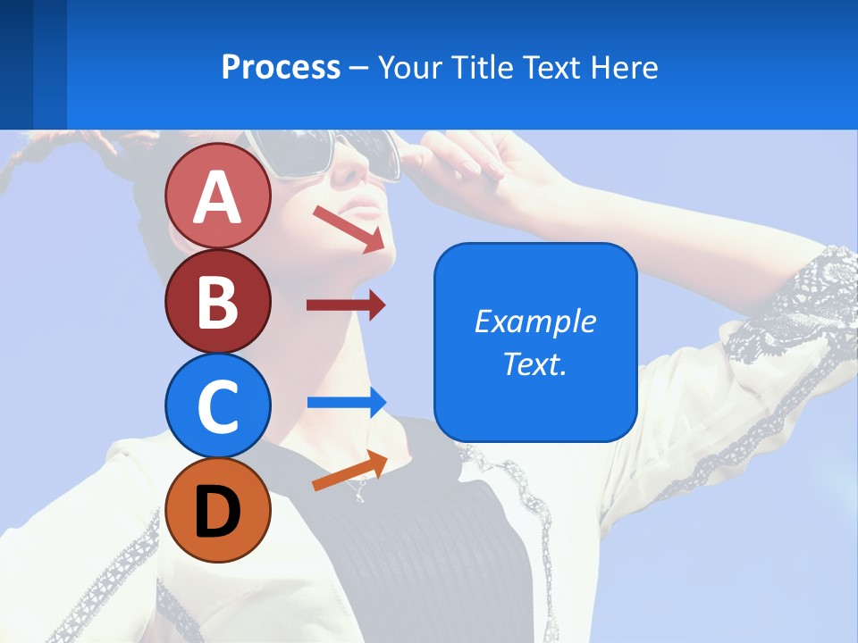 Girl In Sunglasses PowerPoint Template