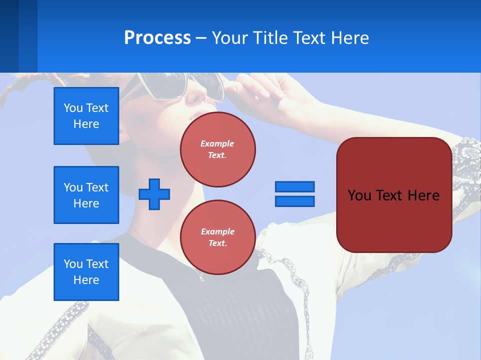 Girl In Sunglasses PowerPoint Template