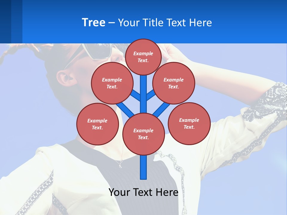 Girl In Sunglasses PowerPoint Template