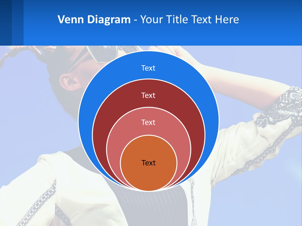 Girl In Sunglasses PowerPoint Template