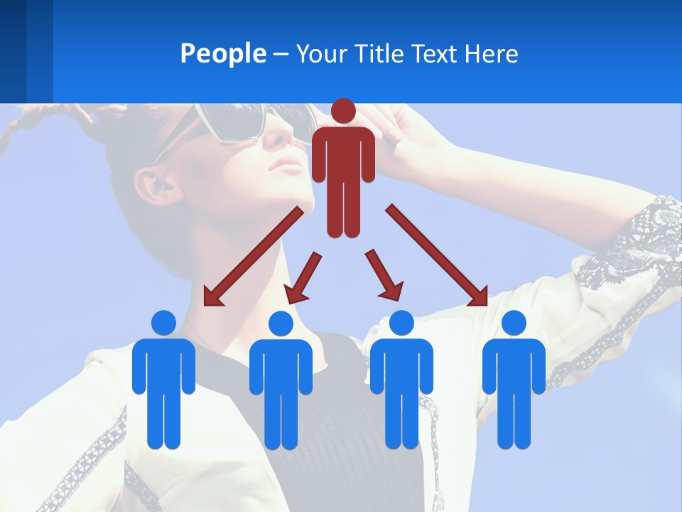 Girl In Sunglasses PowerPoint Template