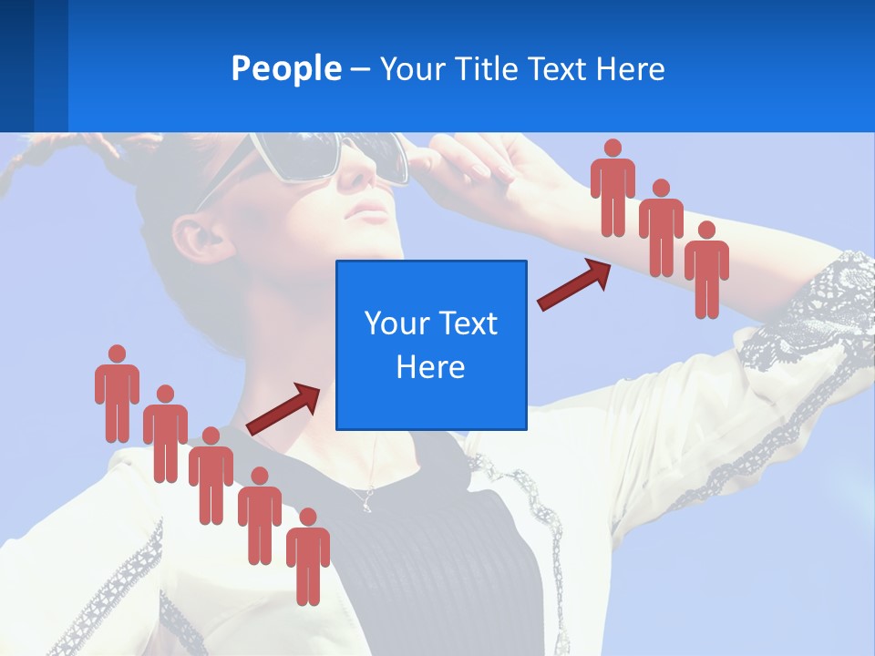 Girl In Sunglasses PowerPoint Template