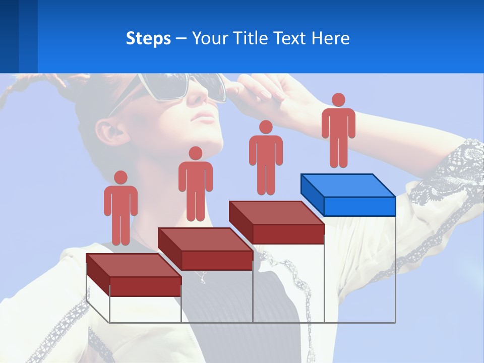 Girl In Sunglasses PowerPoint Template