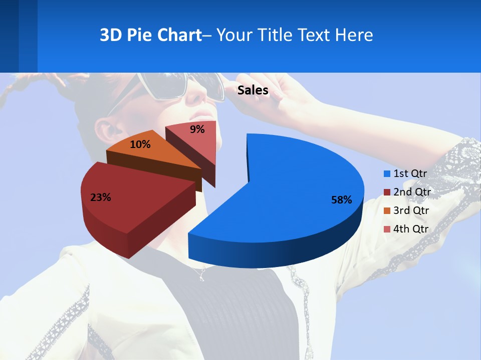Girl In Sunglasses PowerPoint Template