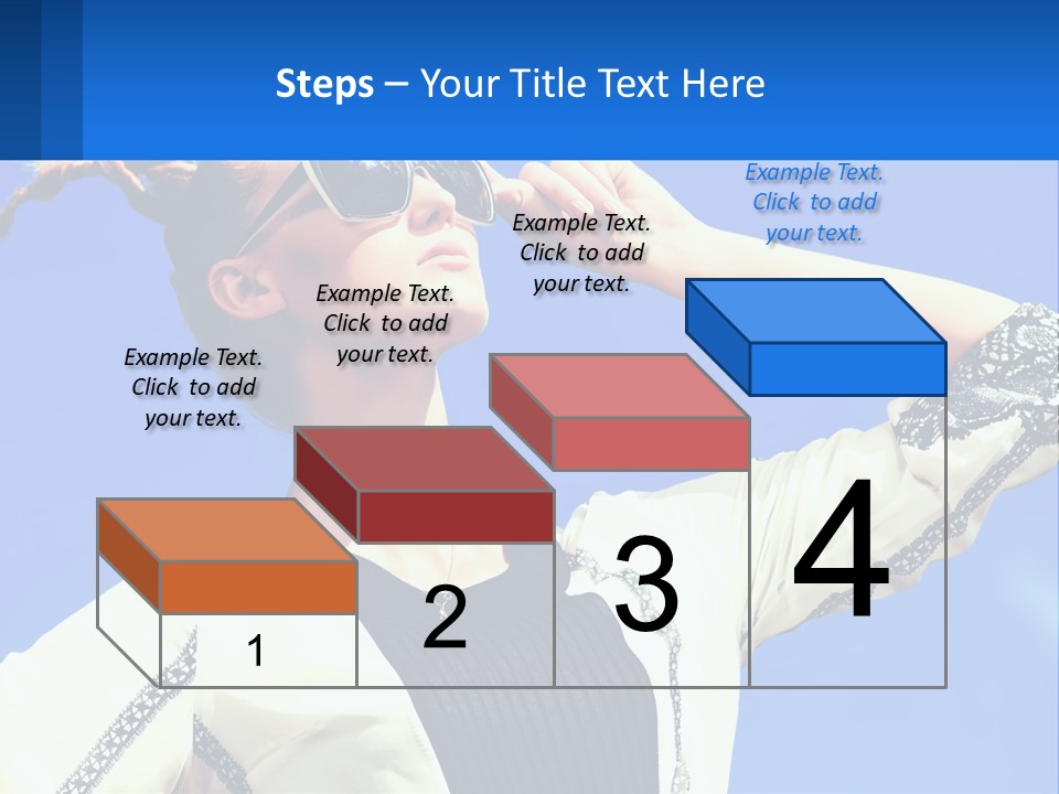 Girl In Sunglasses PowerPoint Template