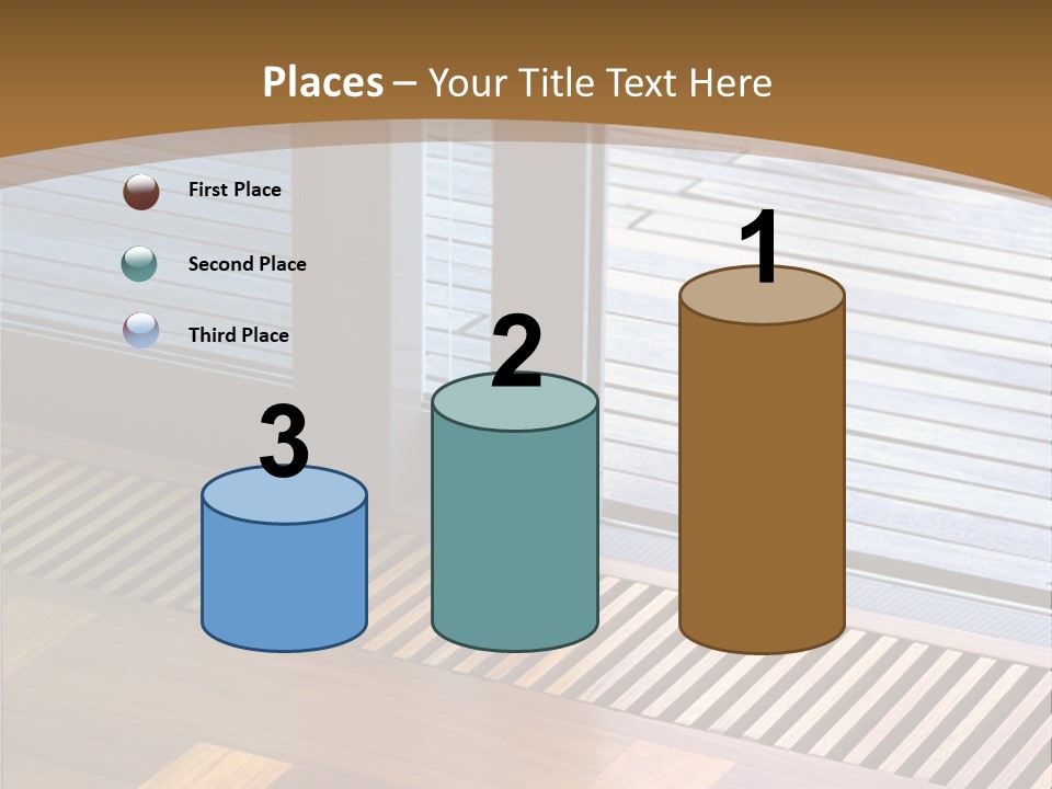 Heating At The Door To The Backyard PowerPoint Template
