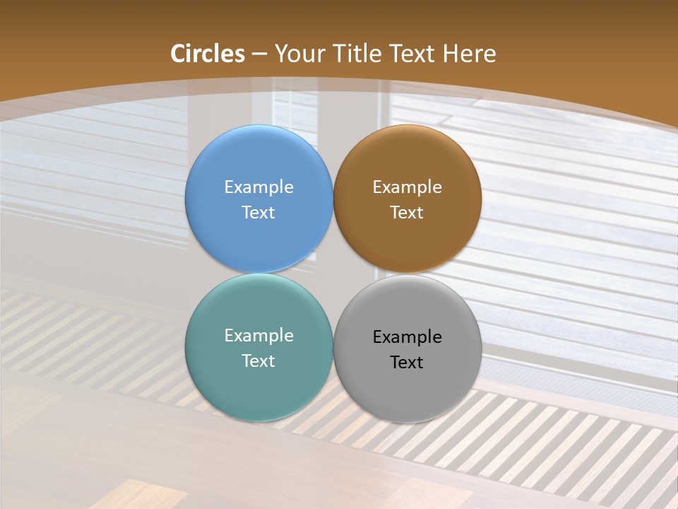 Heating At The Door To The Backyard PowerPoint Template