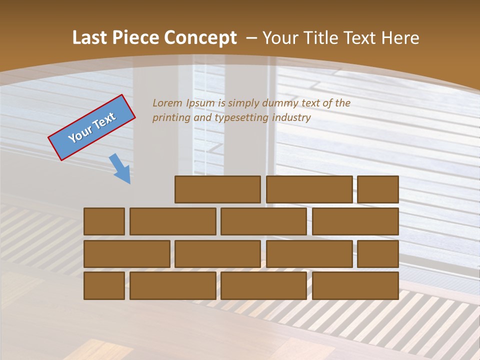 Heating At The Door To The Backyard PowerPoint Template