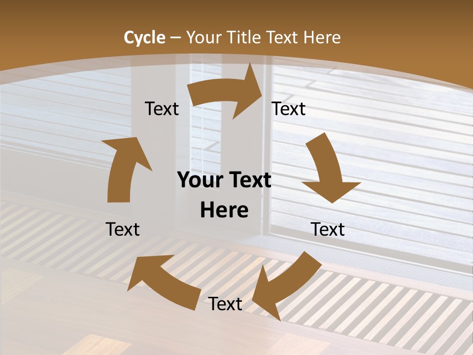 Heating At The Door To The Backyard PowerPoint Template