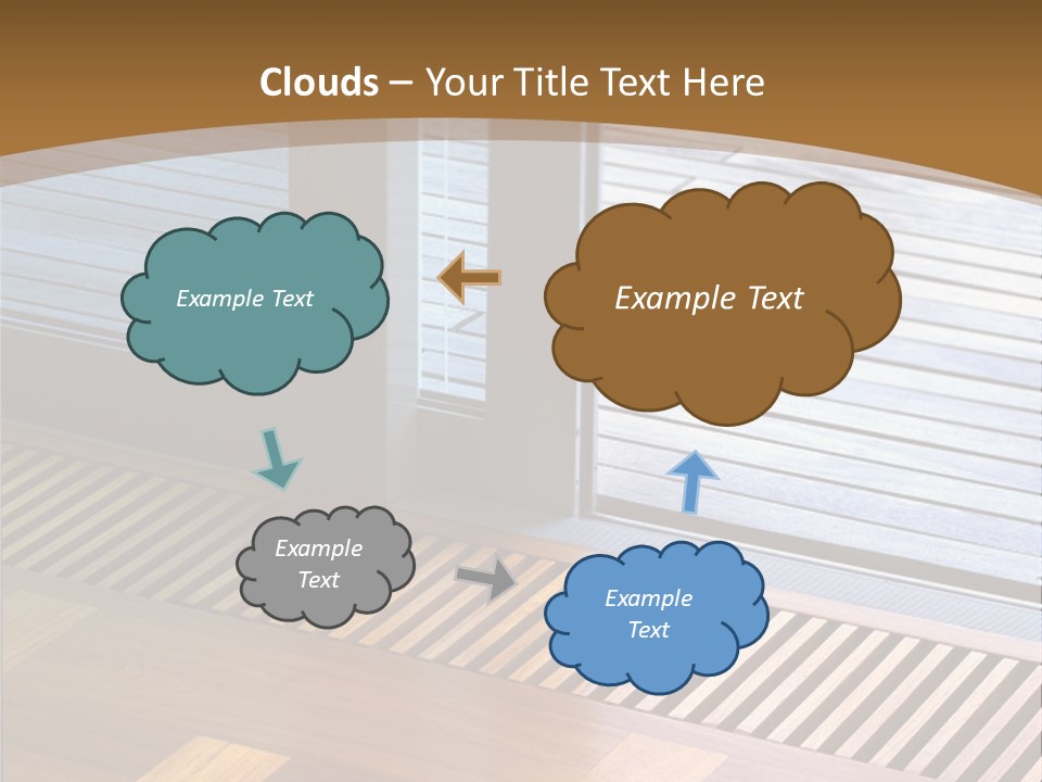 Heating At The Door To The Backyard PowerPoint Template