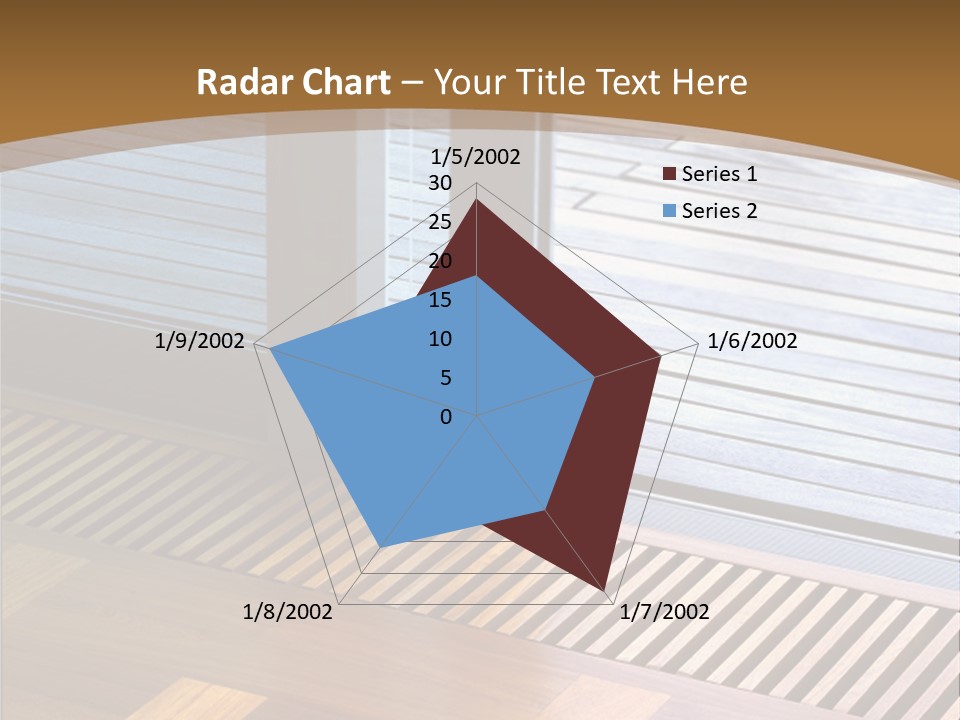 Heating At The Door To The Backyard PowerPoint Template