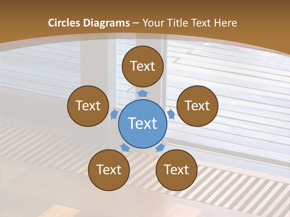 Heating At The Door To The Backyard PowerPoint Template