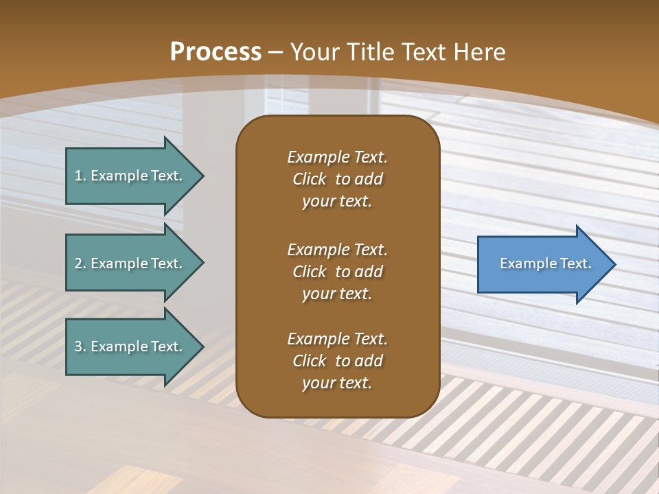 Heating At The Door To The Backyard PowerPoint Template
