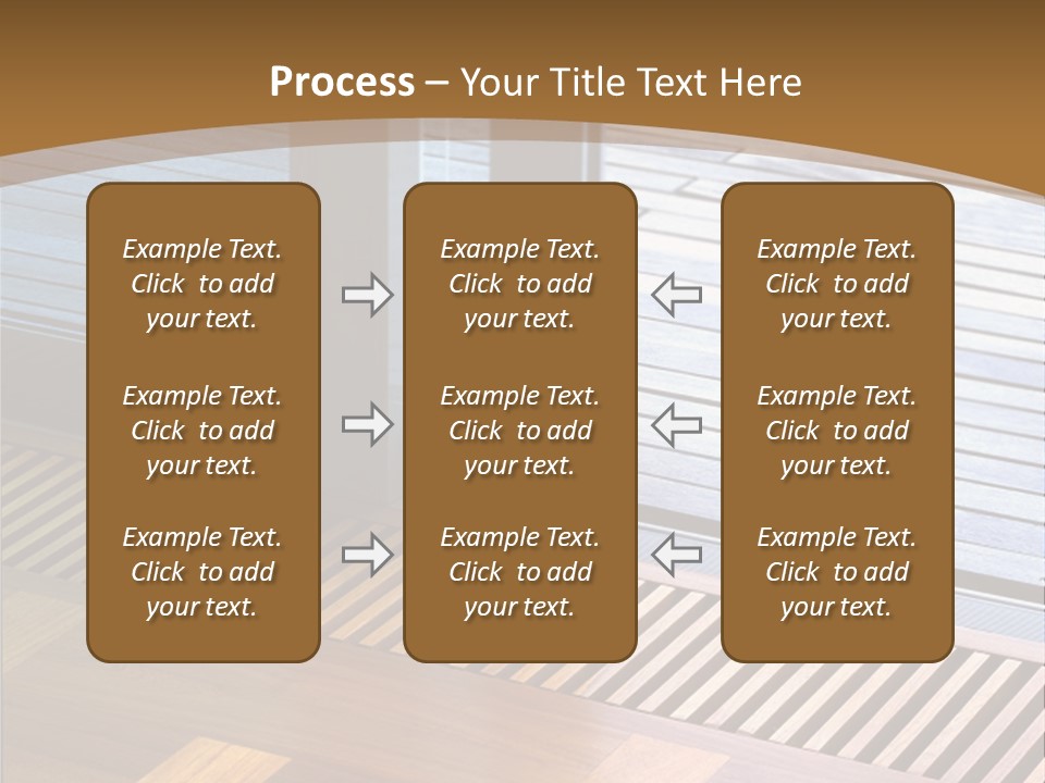 Heating At The Door To The Backyard PowerPoint Template