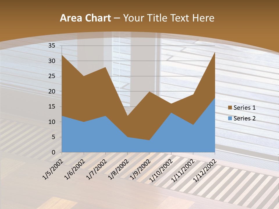 Heating At The Door To The Backyard PowerPoint Template