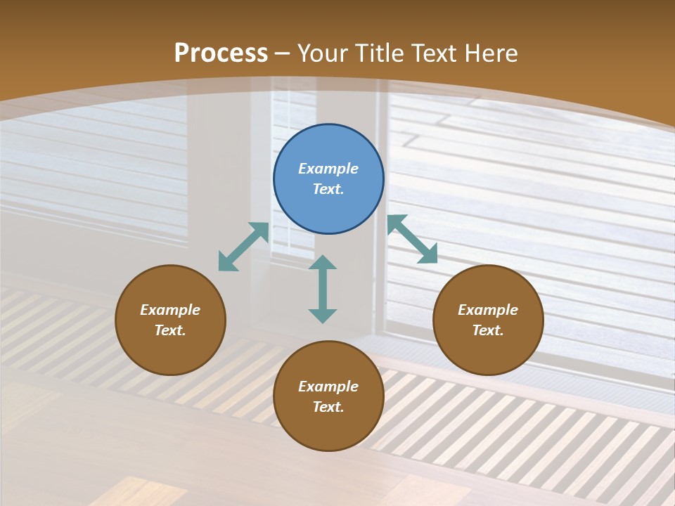 Heating At The Door To The Backyard PowerPoint Template
